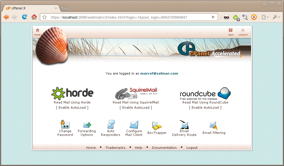Customers have access to different Webmail clients, like Horde, Roundcube, and Squirrelmail. 