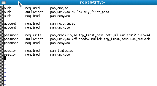 A classic PAM configuration file contains modules and libraries that the administrator can use to customize PAM. 