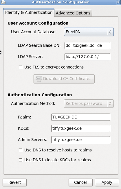 The system-config-authentication tool is also useful for SSSD configuration tasks. 