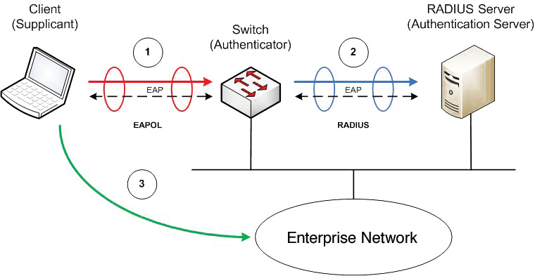 The IEEE 802.1X standard is used for authentication and authorization on networks; NAP only uses it to enforce policies. 