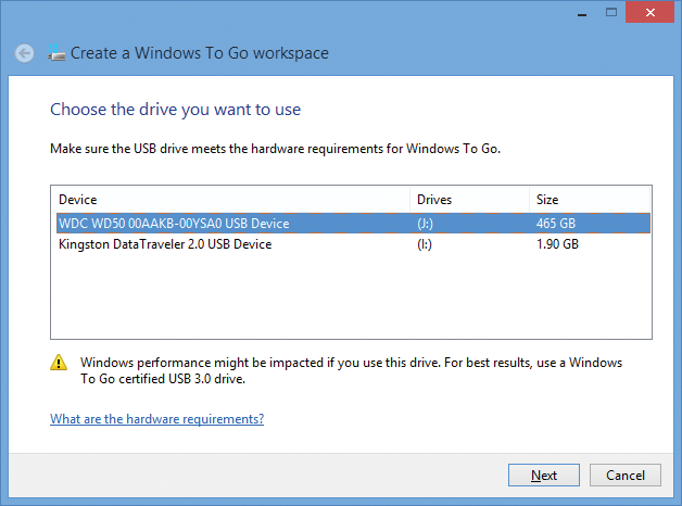 System Center Configuration Manager 2012 supports Windows To Go on Windows 8. 