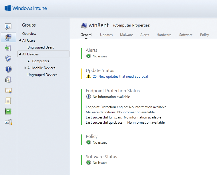 As of SP1, Windows Intune works with System Center Configuration Manager 2012. 