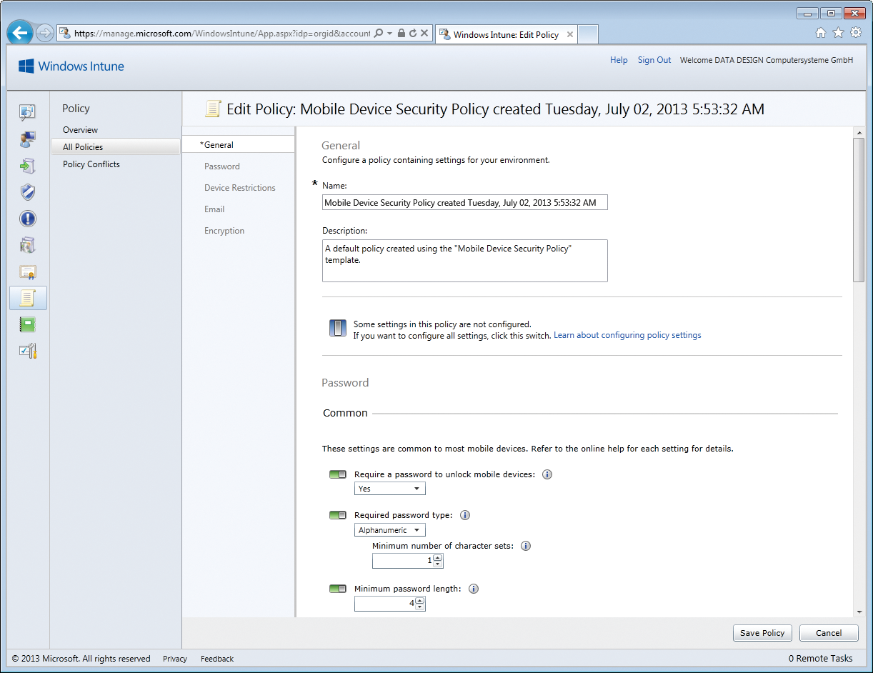 Windows Intune can also safeguard smartphones. 