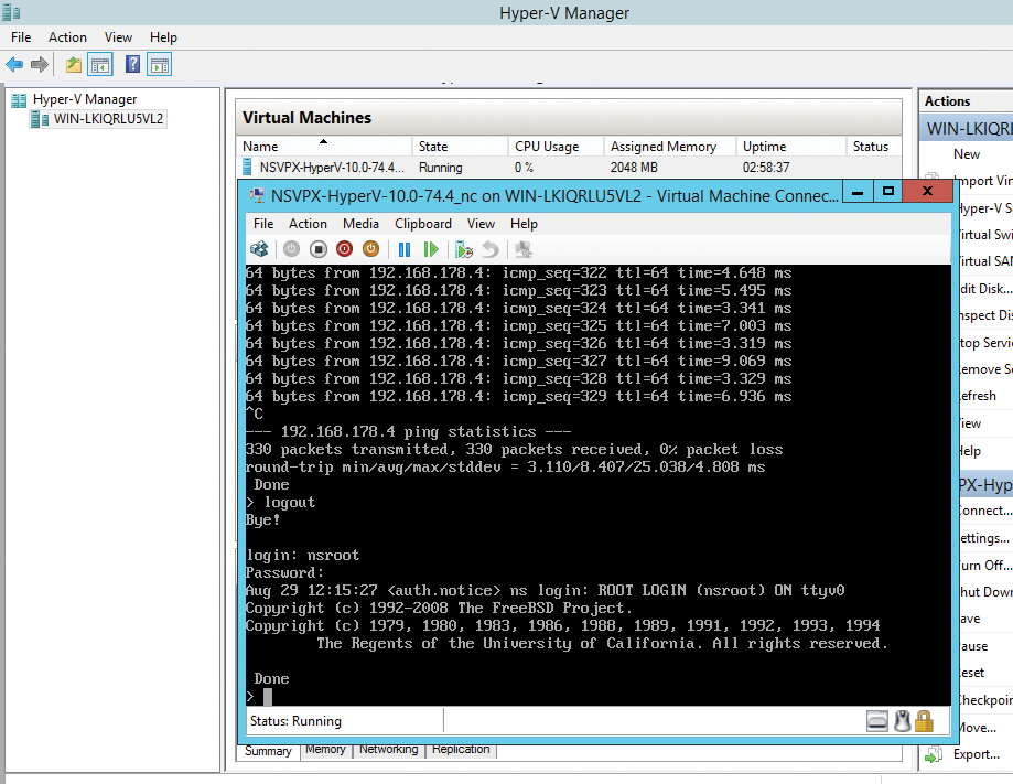 You can also test and virtualize Citrix NetScaler with Hyper-V. 