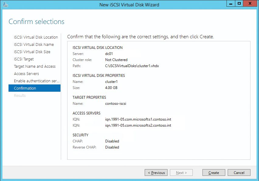 Windows Server 2012 R2 can provide virtual VHDX disks as iSCSI targets. 