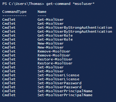 PowerShell has a number of commands for managing users in Office 365. 