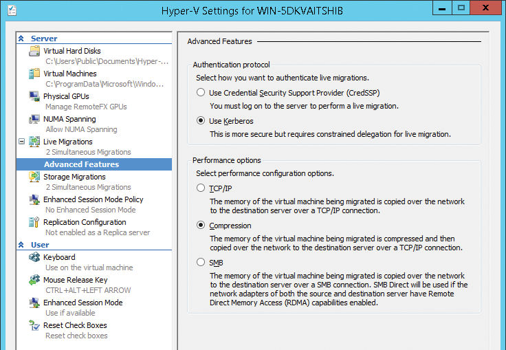 Instead of individual disks, you can also move the complete server between Hyper-V hosts. 
