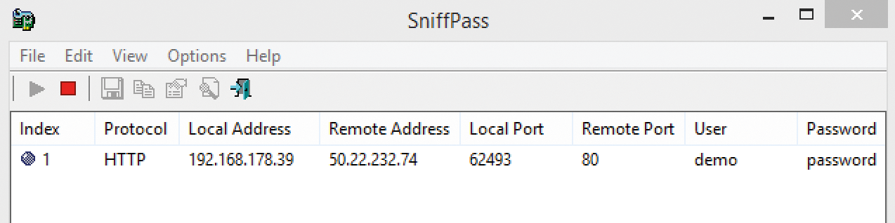 You can find unencrypted usernames and passwords on the network with SniffPass. 