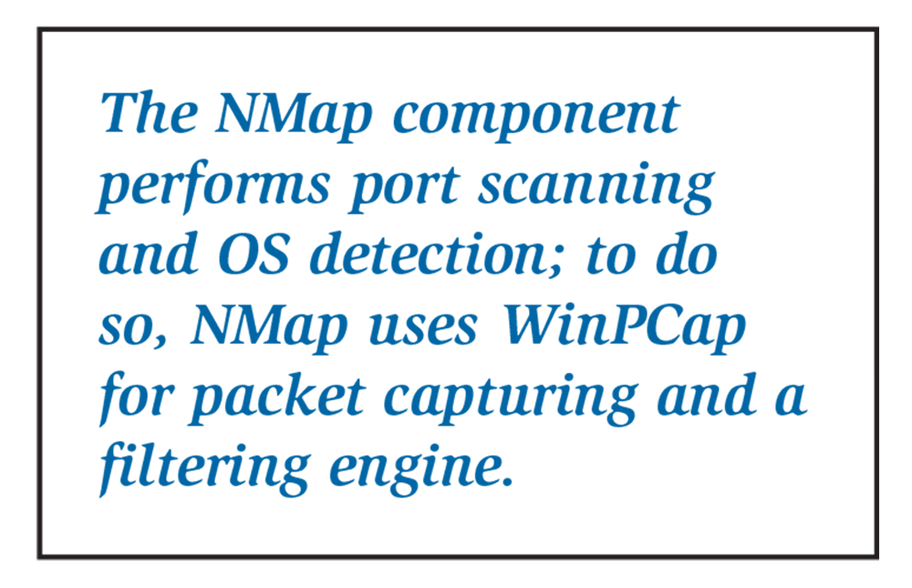 Installing optional support software NMap and WinPCap. 