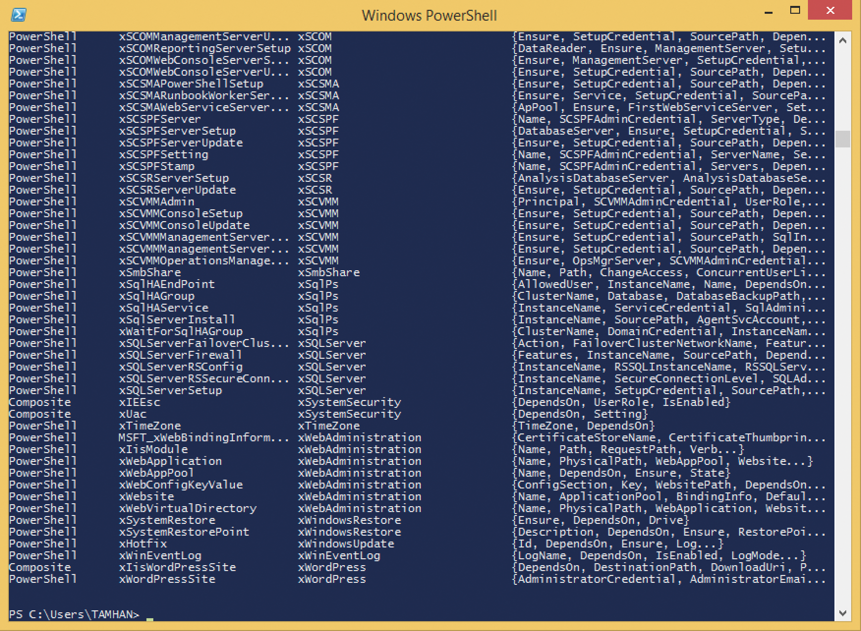 The DSC Resource Kit includes dozens of status elements for PowerShell. 