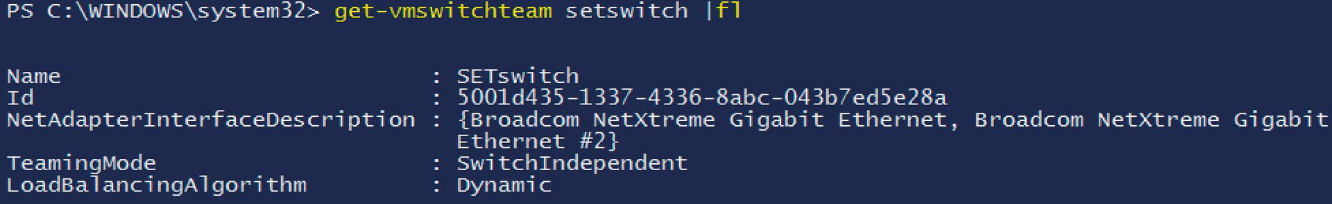 Retrieving information about SET in PowerShell. 